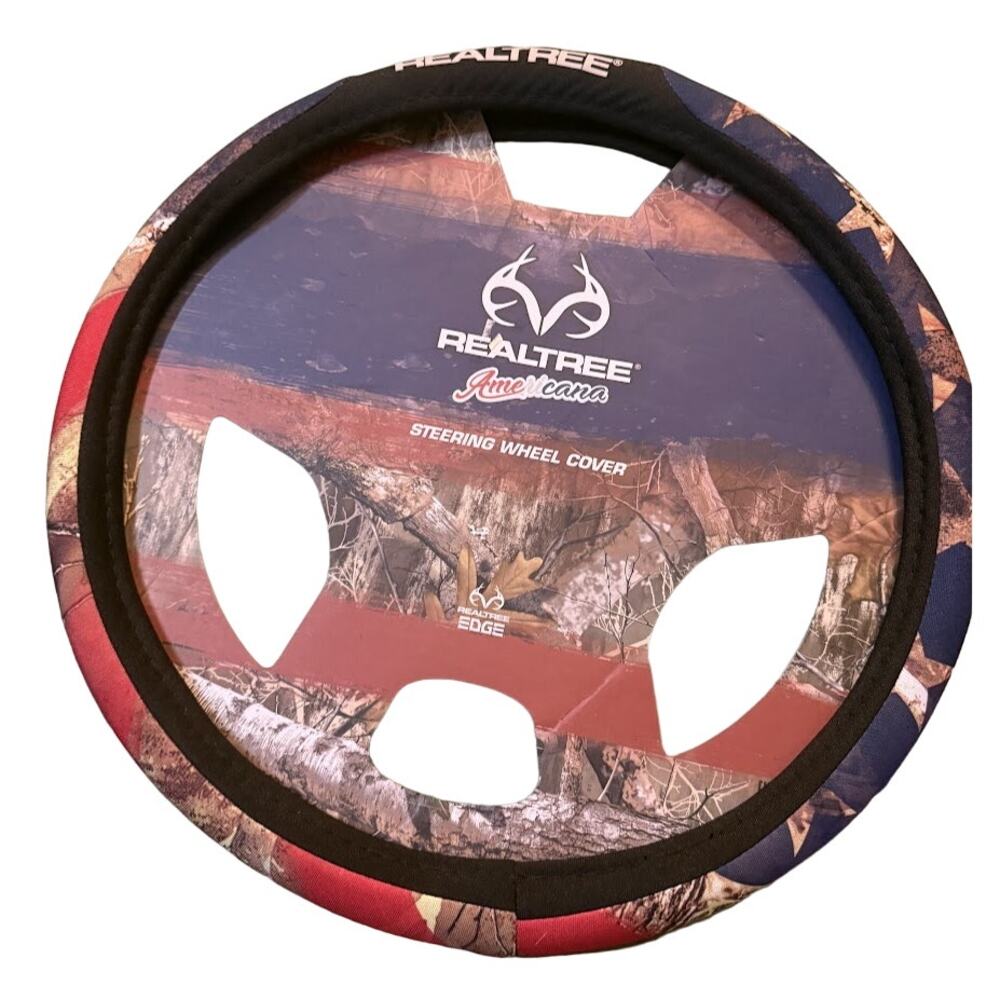 Realtree Americana Steering Wheel Cover - New With Tags